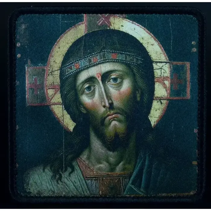 Нашивка, патч "Спас Нерукотворный" тактическая с липучкой.