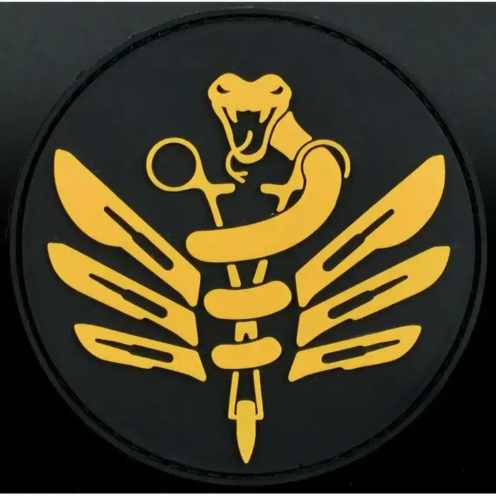 Нашивка, патч "Тактическая медицина" ПВХ тактическая с липучкой.