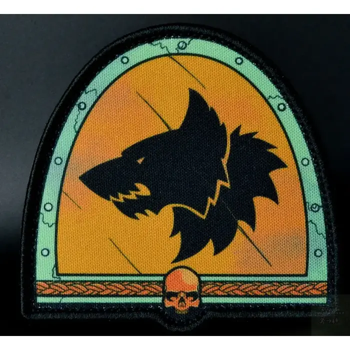 Нашивка, патч "Космические волки" тактическая с липучкой.