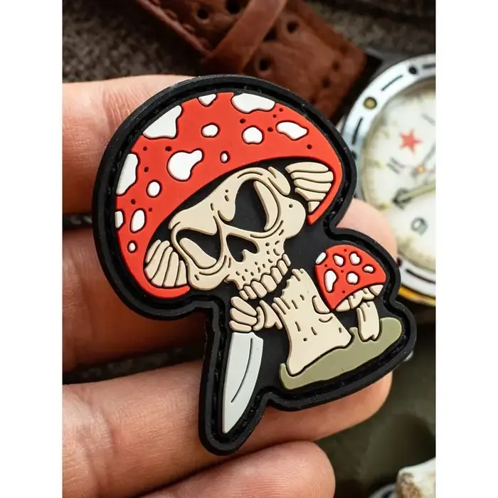 Зd ПВХ патч "Мухомор". 