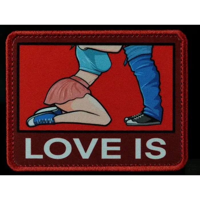 Нашивка, патч "LOVE IS" от Корпуса Вышивания.