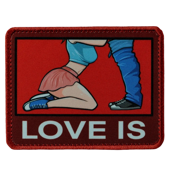 Нашивка, патч "LOVE IS" от Корпуса Вышивания.