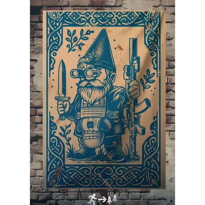 Флаг Гэндальф, полиэфирный шелк, односторонний, размер большой 70х100 см