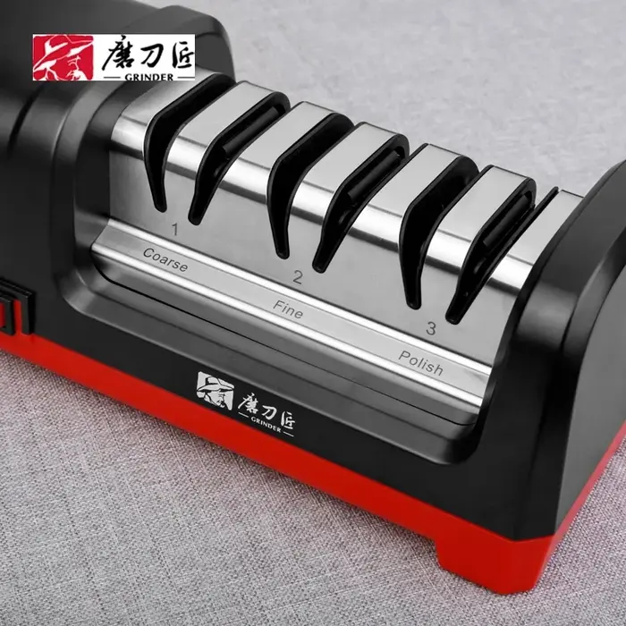 Точилка для ножей электрическая TAIDEA TG2101, 3 ступени, черная