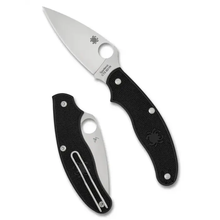 Складной нож SPYDERCO UK Penknife Leaf Black (C94PBK)