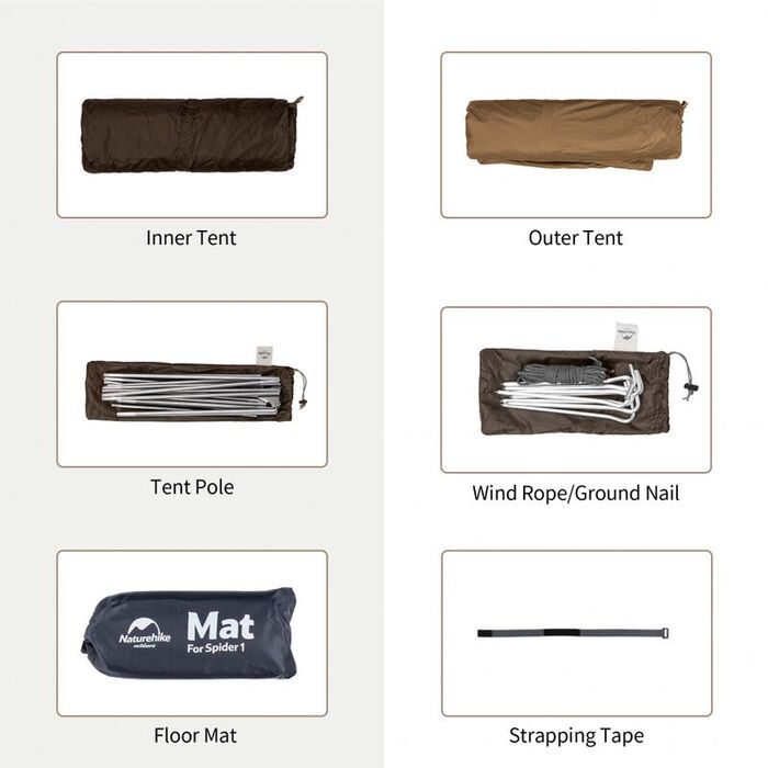 Палатка NATUREHIKE Cycling Ultralight Single Yellow