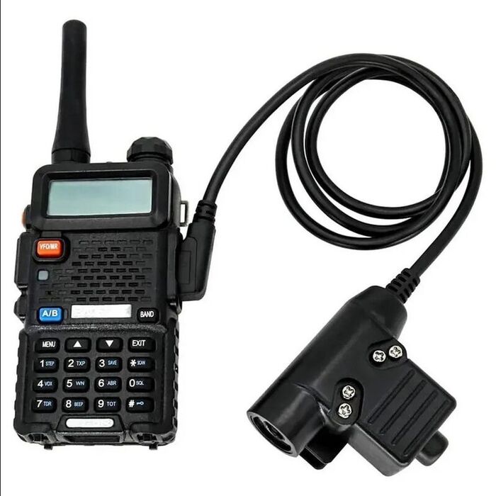 Кнопка Push-To-Talk для подключения раций к активным наушникам TAC-SKY U94