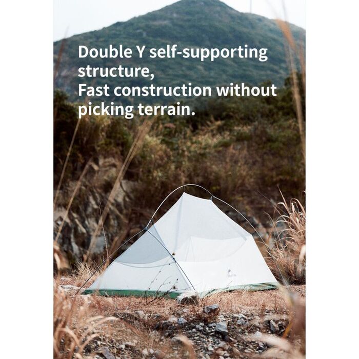 Палатка NATUREHIKE Cloud Up Base 2 местная, оранжевая