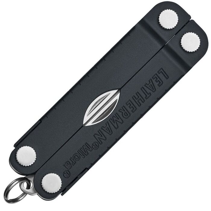 Компактный брелок-мультитул с ножницами LEATHERMAN Micra Jet Black 10 инстр. (Multi-Tool)