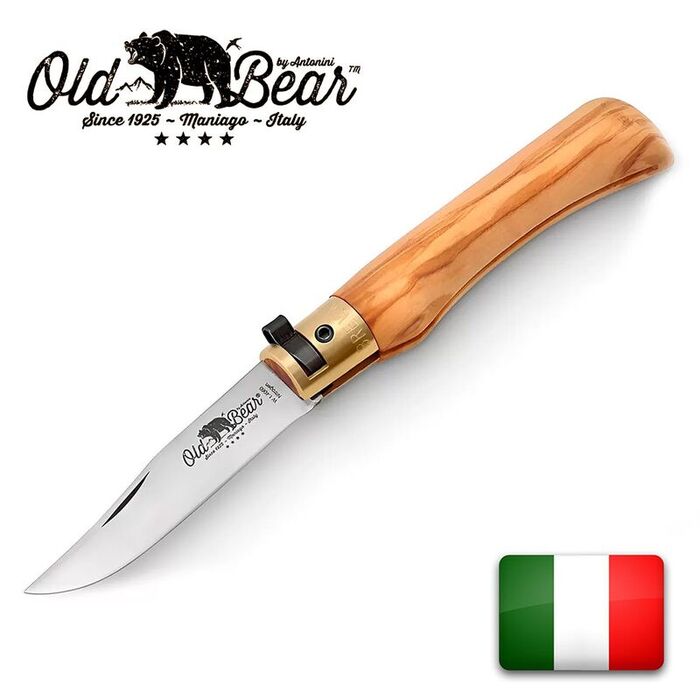 Складной нож OLD BEAR Classical Olive Size-S Stainless Satin (7/17 см)