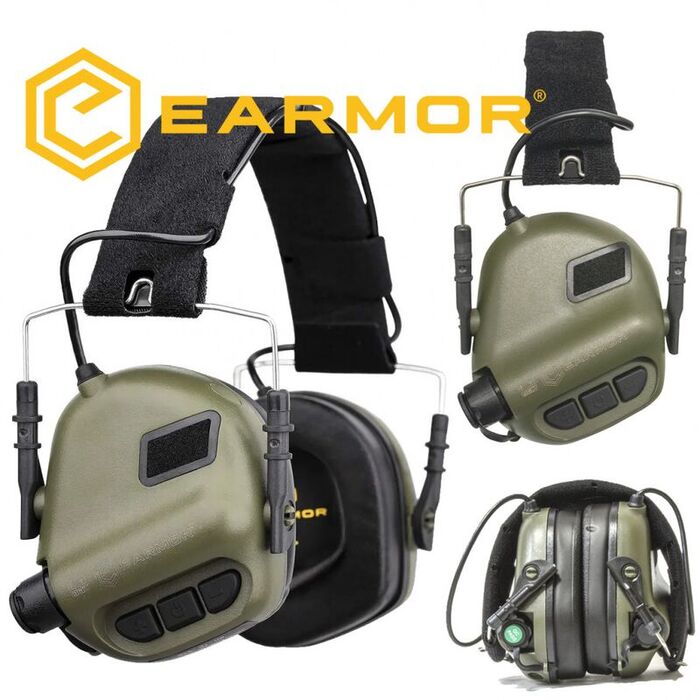 Активные наушники для стрельбы EARMOR M31 Green