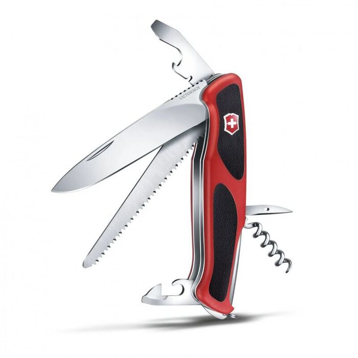 Перочинный швейцарский нож для похода в лес Victorinox Ranger 55 Grip