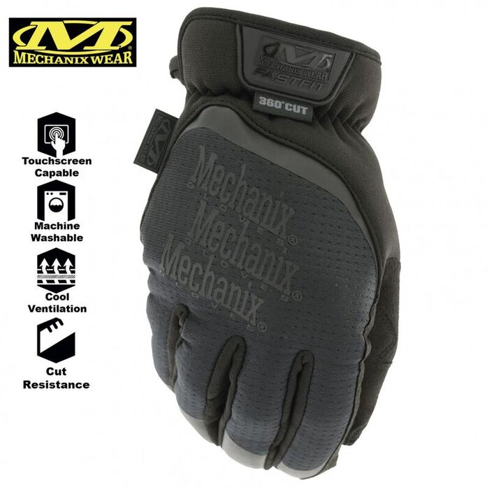 Сенсорные перчатки с защитой от порезов MECHANIX FastFit D4-360 Covert