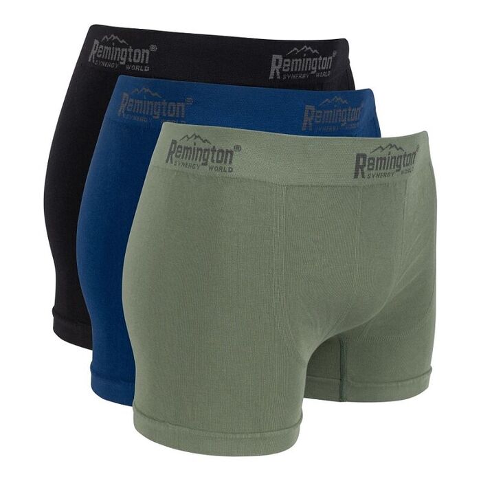 Мужские трусы боксеры Remington, set 3 pieces (черный, синий, зеленый)