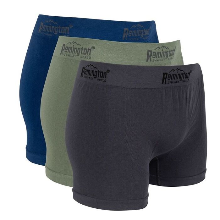 Мужские трусы боксеры Remington, set 3 pieces (синий, зеленый, серый)