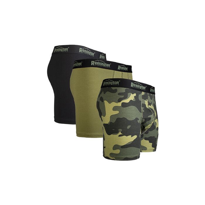 Мужские трусы боксеры Remington, набор 3 шт, микс зеленый
