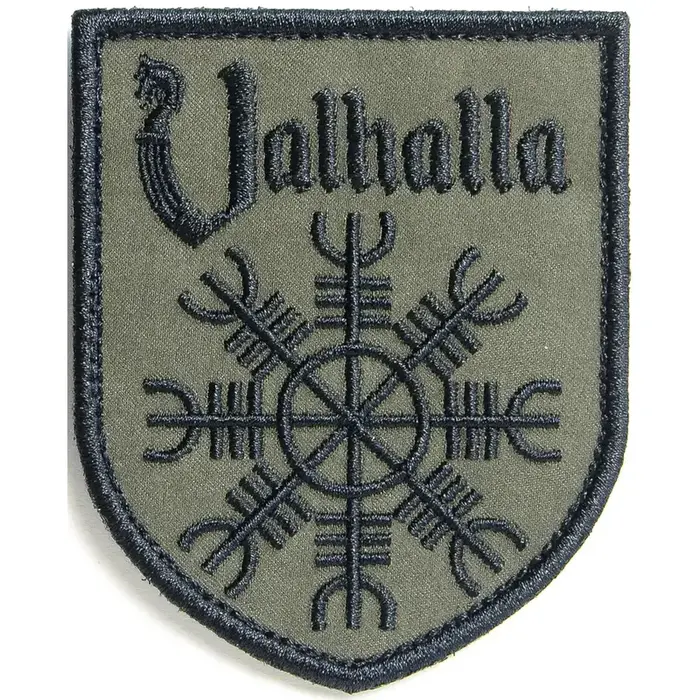 Нашивка, патч "Valhalla хаки" тактическая с липучкой.