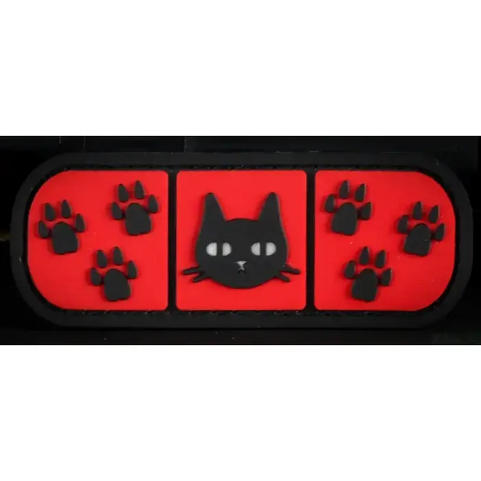 Нашивка, патч "Котопластырь" ПВХ тактическая с липучкой