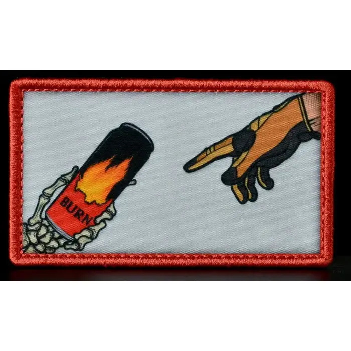 Нашивка, патч "Сотворение язвы" от Корпуса Вышивания.