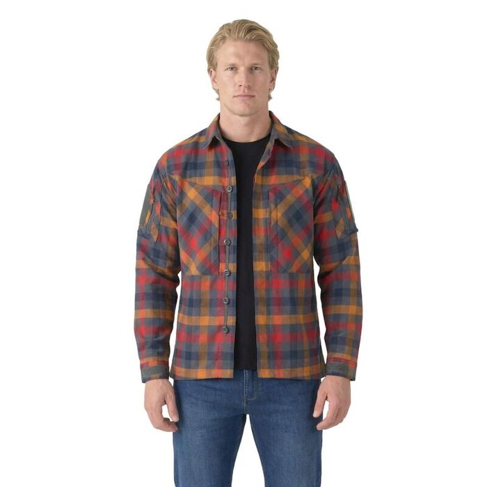 Рубашка MBDU Flannel Helikon, цвет Dark Autumn Checkered