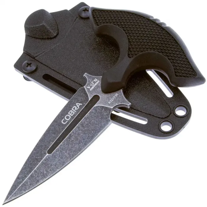 Нож тычковый Viking Nordway Cobra K323T1R сталь AUS-8, рукоять эластрон