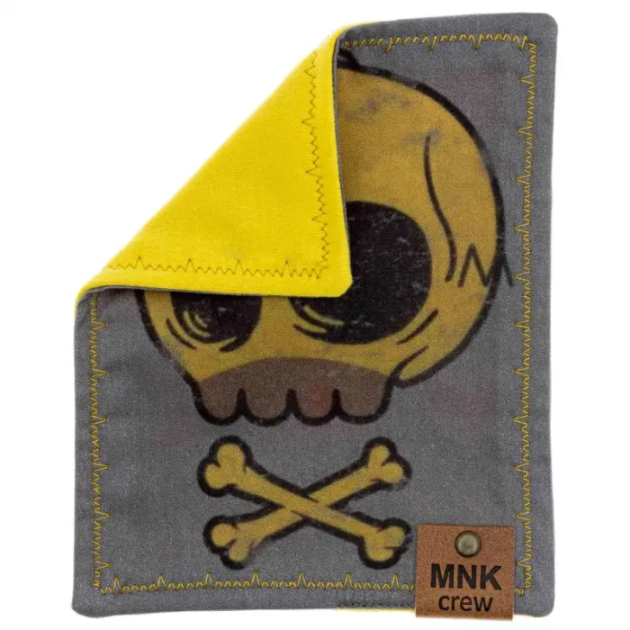 Хэнк мини (платок) MonkeyCREW Yellow skull 13х16см