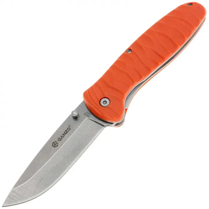 Складной нож Ganzo G6252 cталь 440, рукоять Orange FRN