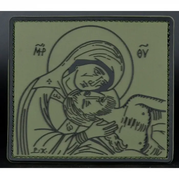 Нашивка, патч "Плач Богородицы" ПВХ тактическая с липучкой.