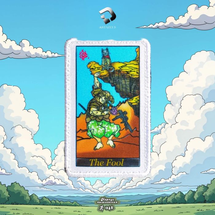 Нашивка, патч "Карта Таро тактический самурай"