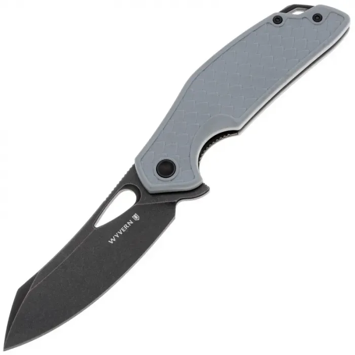 Складной нож Mr.Blade Wyvern spay-point blackwash сталь AUS-8, рукоять Grey FRN