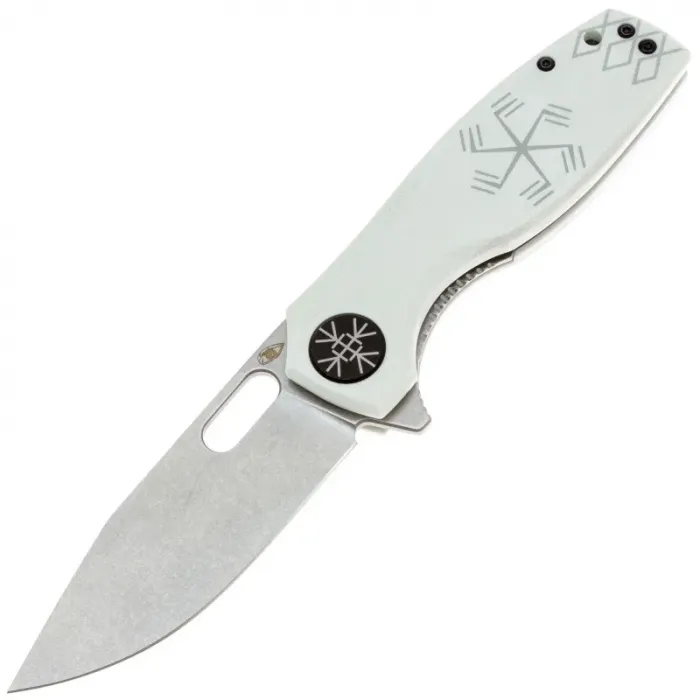 Складной нож Reptilian Тобол-03 сталь D2, рукоять White G10