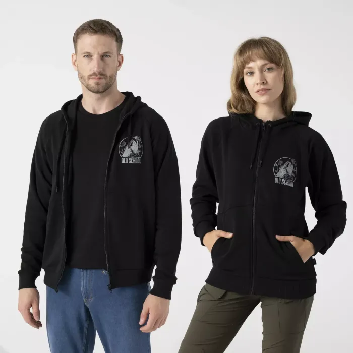 Худи в стиле олдскул - на молнии (Old School Hoodie Fullzip)