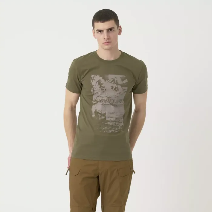 Футболка с принтом «Приключения ждут вас» (T-shirt (Adventure Is Out There))