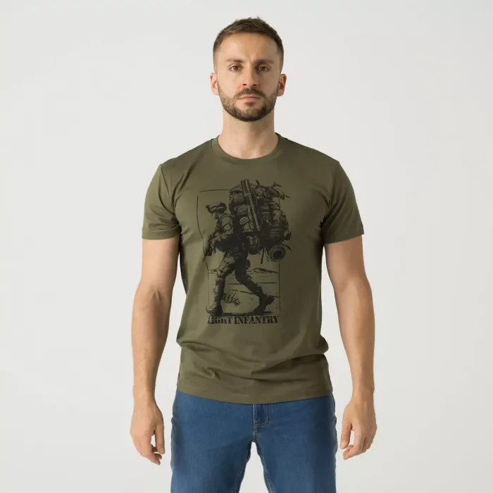 Футболка с принтом «легкая пехота» (T-shirt (Light infantry))