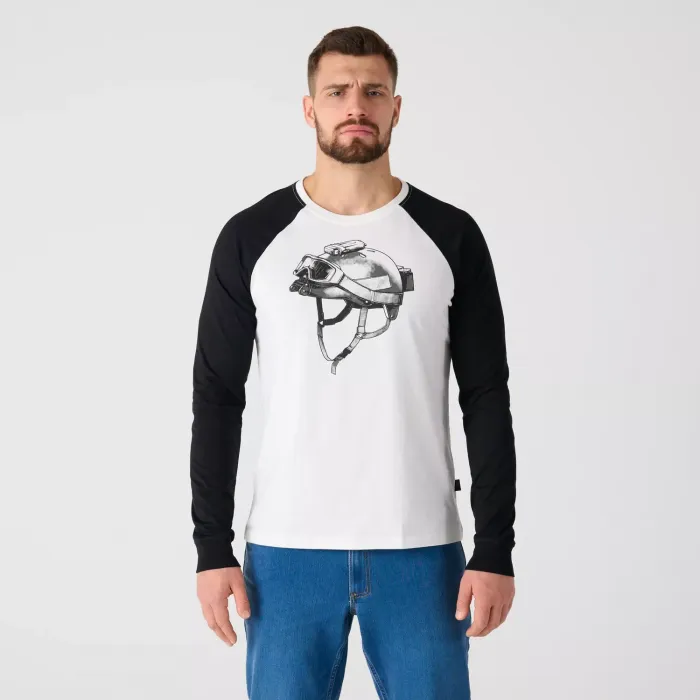Футболка с длинным рукавом с принтом «для шлема Delta» (T-shirt Long Sleeve (Delta Helmet))