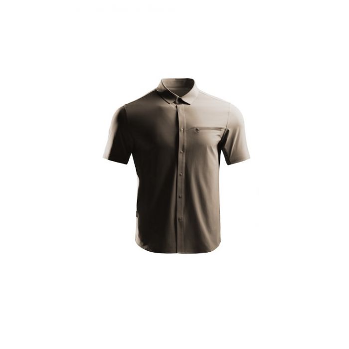 Рубашка DRAGON TOOTH BUTTON DOWN, S/S, Dark Khaki, DT24-SH002
