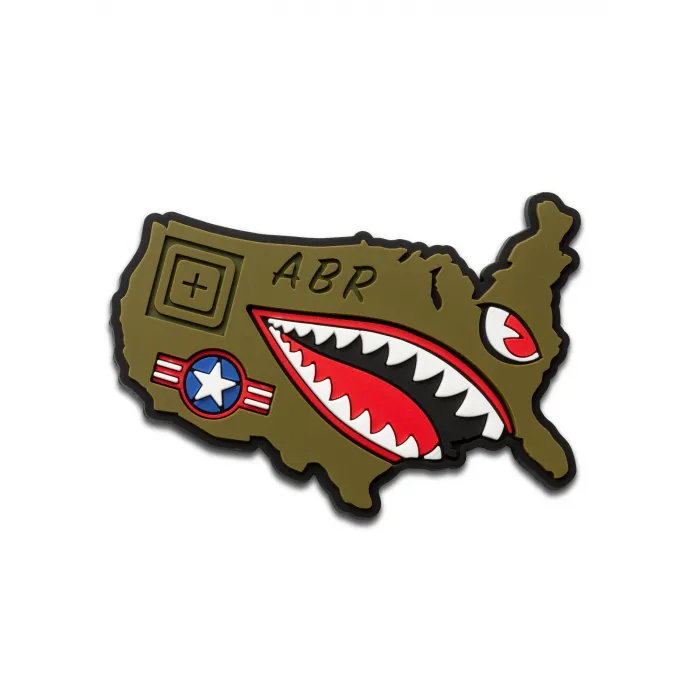 Патч 5.11 Tactical ABR™ USA Tiger Shark Patch — 92392