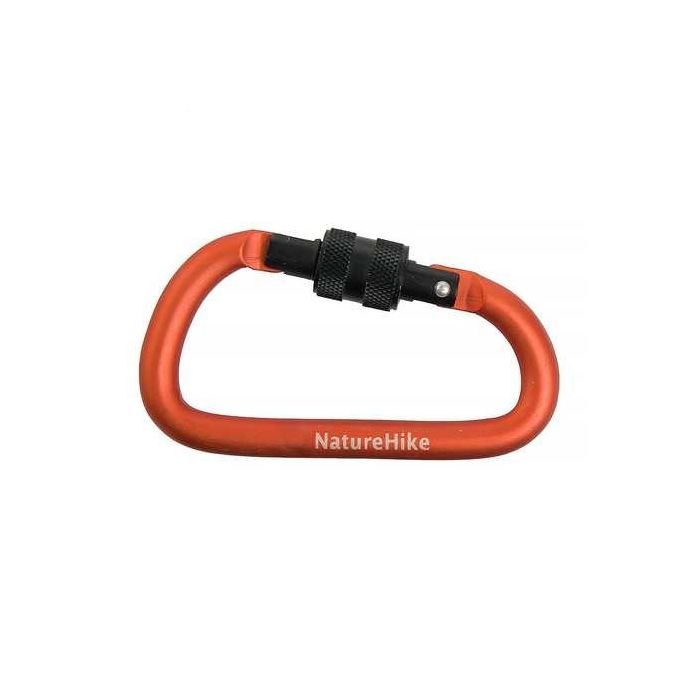 Карабин Naturehike NH15A005-H многофункциональный с муфтой D-Type 6cm чёрный