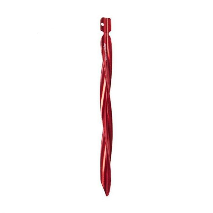 Колышки Naturehike NH17D024-D спиральный алюминиевый 15см S (8шт) красный, 6927595723333