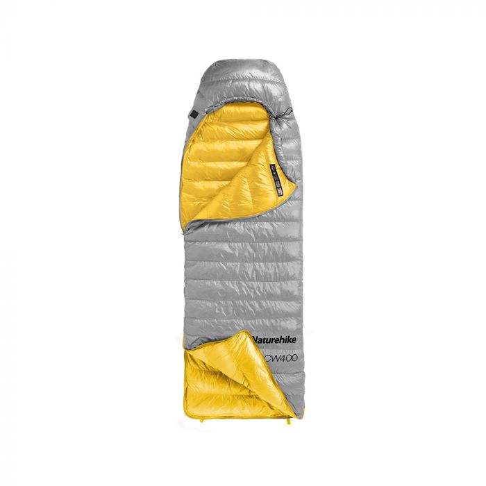 Спальный мешок Naturehike CW400 NH18C400-D с утиным пухом, размер L, серый