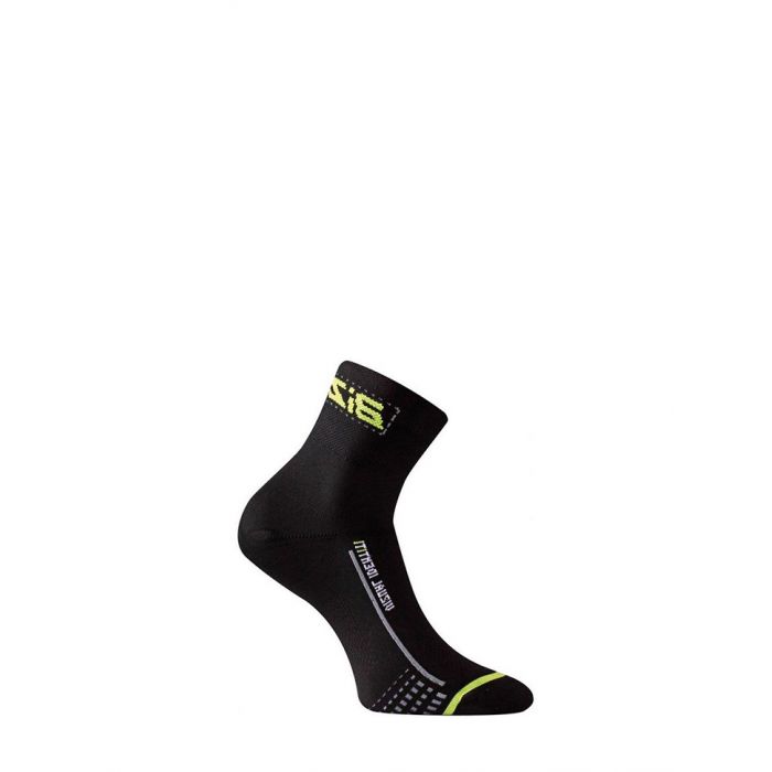 Носки Lasting BS30 906 microfiber+nylon черный с зеленой полоской, размер M (38-41)