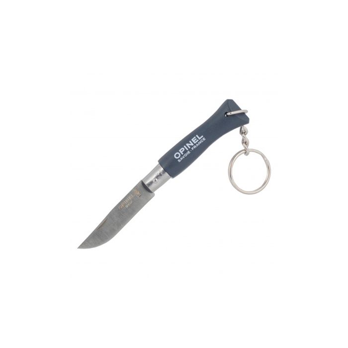 Нож-брелок Opinel №4, нержавеющая сталь, серый, 002056