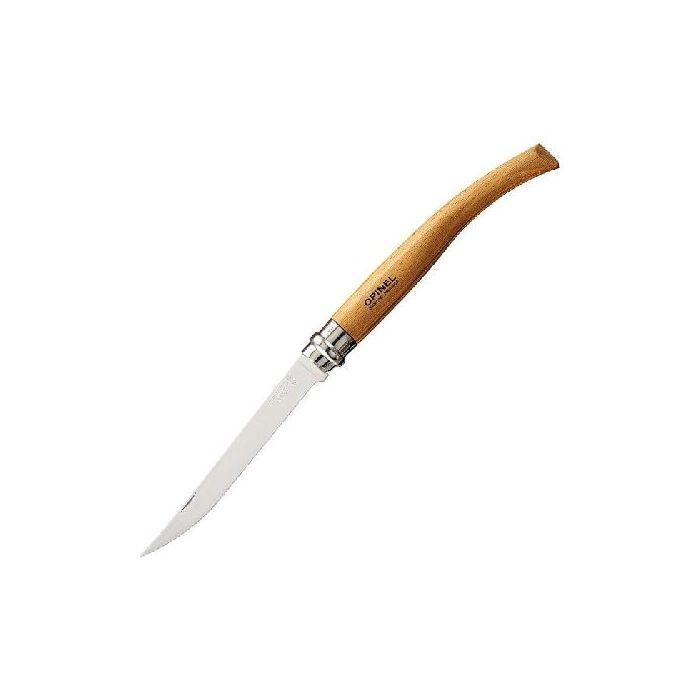Нож филейный Opinel №10, нержавеющая сталь, рукоять из дерева бука, 000517