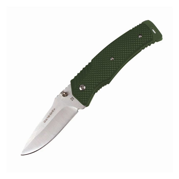 Нож складной Ganzo G618 440 Steel Exclusive Edition Green Handle