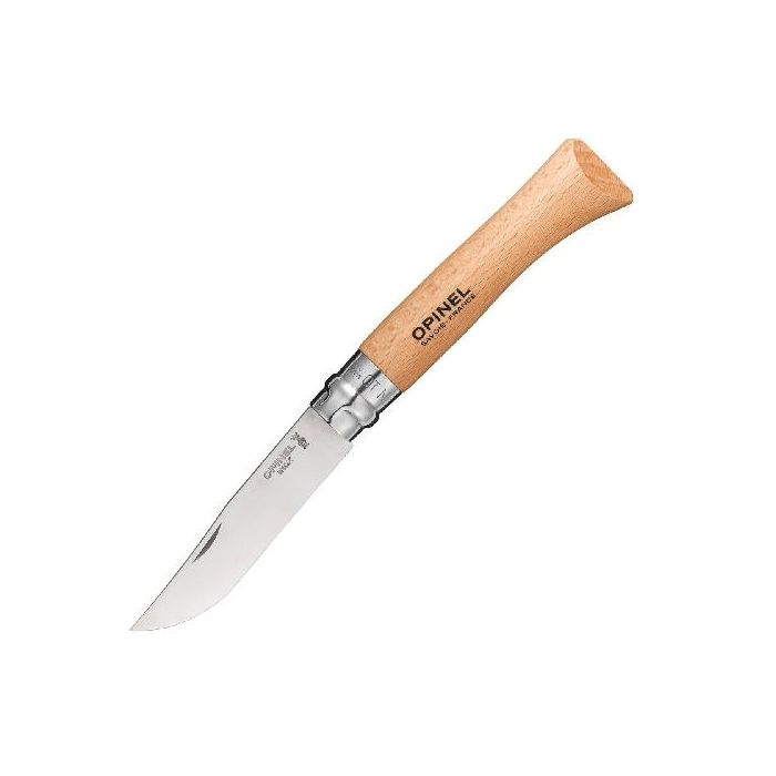 Нож Opinel №10, нержавеющая сталь, рукоять из бука, блистер, 001255