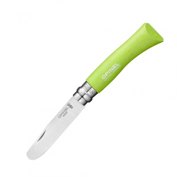 Нож Opinel №7 My First Opinel, зеленый, блистер, 001971