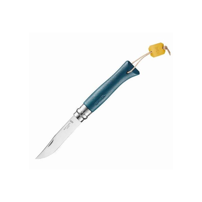 Нож Opinel №8, нержавеющая сталь, синий, лимитированная, 001977