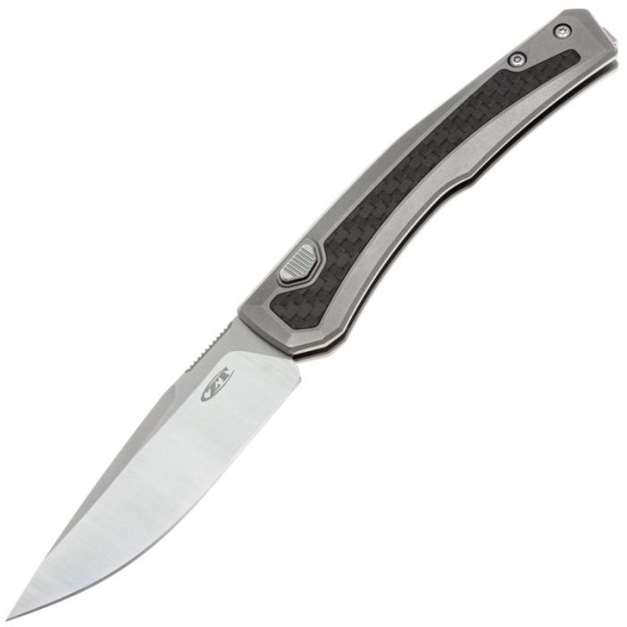 Складной нож ZT 0556 satin сталь MagnaCut, рукоять Titanium/Carbon Fiber