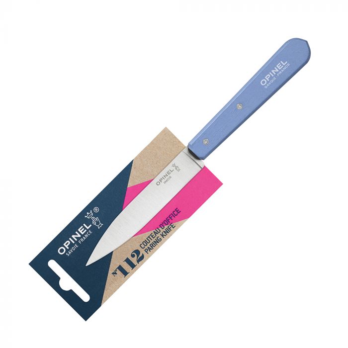 Нож столовый Opinel №112, деревянная рукоять, блистер, нержавеющая сталь, красный 003115