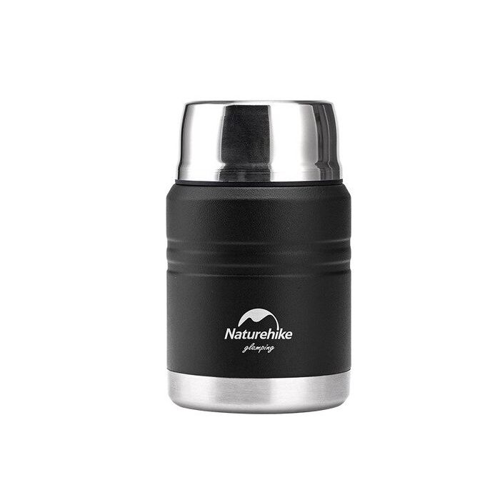 Термос Naturehike NH20SJ041 500мл (для еды) , черный, 6927595767467